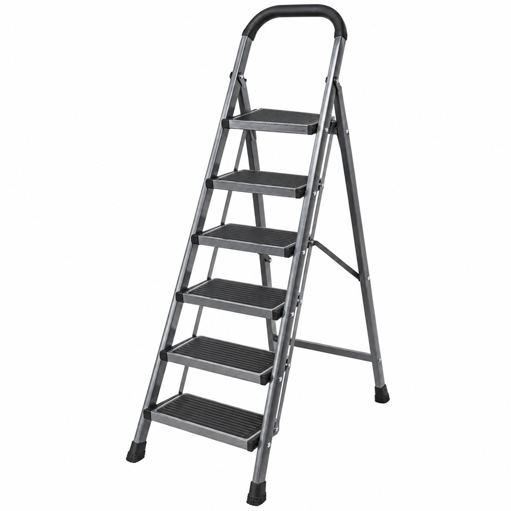 6-step-radder.jpg 6-Step Folding Ladder Heavy Duty | Ziada Mall - Image 1